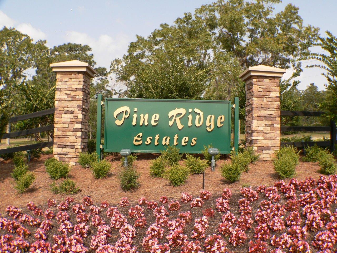 Pine Ridge Sign